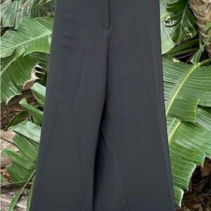 H&M wide leg pants with ostrich feather cuff fringe